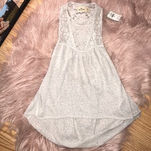 Hollister lace racer back tank